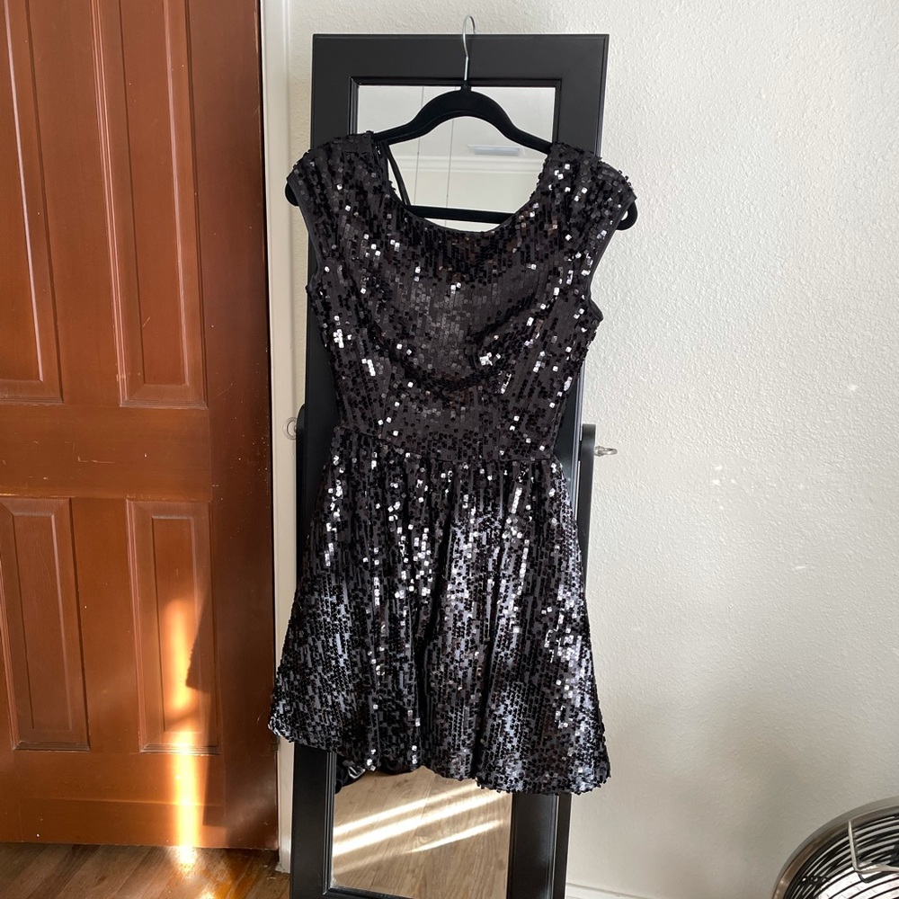 Black cocktail dress